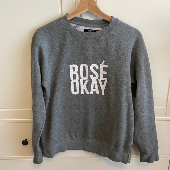 Brunette The Label Sweaters - Brunette the Label Rosé Okay sweatshirt S/M